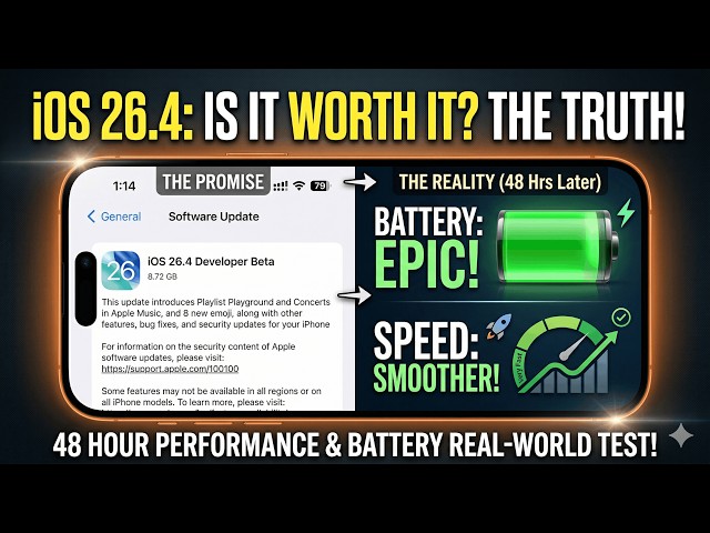 iOS 26.4 48 Hours Later: Battery Life, Performance & Should You Update?!