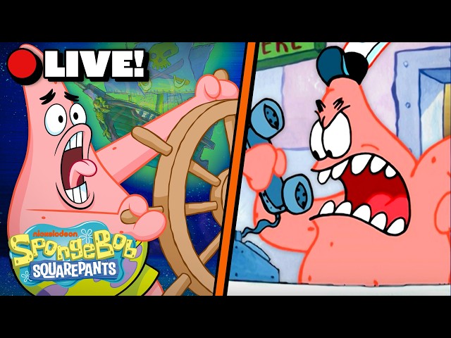 🔴 LIVE: Patrick Star's Funniest & Most Iconic Moments Marathon ⭐️ | Patrick Star