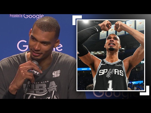 Victor Wembanyama Speaks After The Spurs EPIC Game 7 Win At OKC!