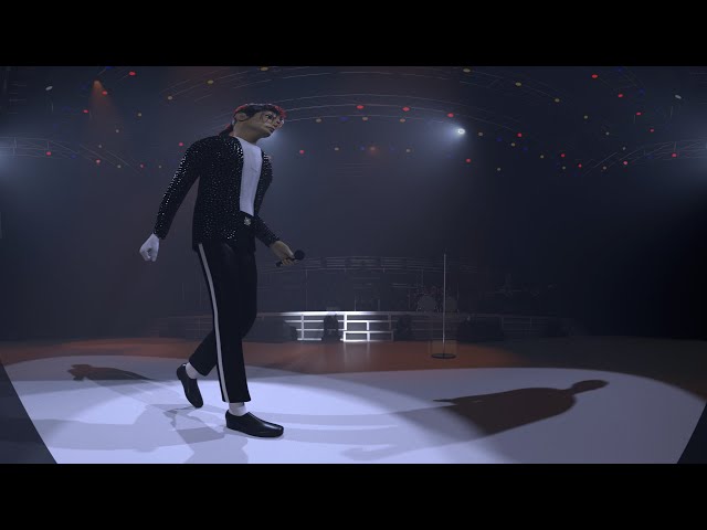 Michael Jackson VR 180° 3D Billie Jean Moonwalk from Animation