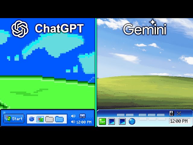 ChatGPT vs Gemini Make Windows XP From Scratch