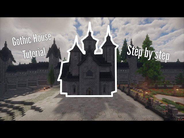 How to Build a Gothic 3-Tower House in Minecraft | Building Tutorial