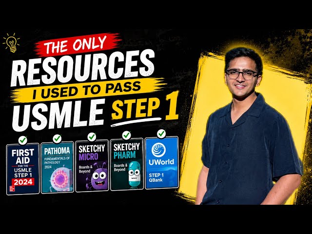 The ONLY Resources I Used in USMLE Step 1 | My Complete Study Guide
