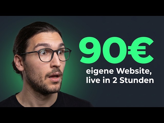 Erste Website live unter 100€ unter 2h