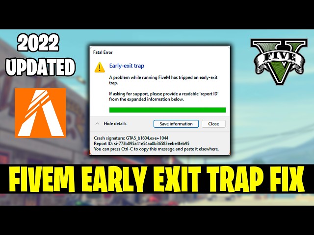 FiveM Early Exit trap Error? 🔧 Fix FiveM Fatal Error & Crashes (2026)
