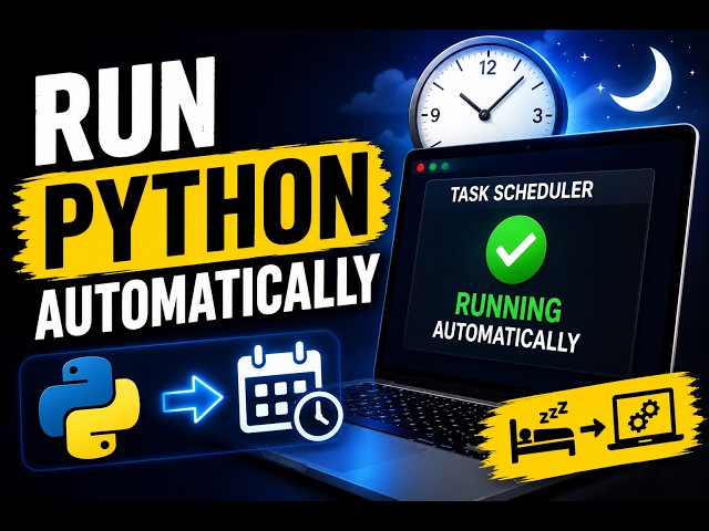🚀 Run Python Scripts Automatically Even While You Sleep! | Task Scheduler + Python