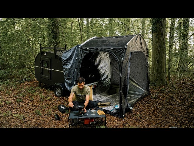 Tactical Teardrop: Stealth Camper with Tent (MODIFIED)