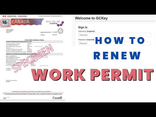 RENEWING WORK PERMIT- How to renew your work permit online in Canada- step by step