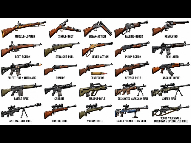 Every Type of Rifle Explained In 20 Minutes