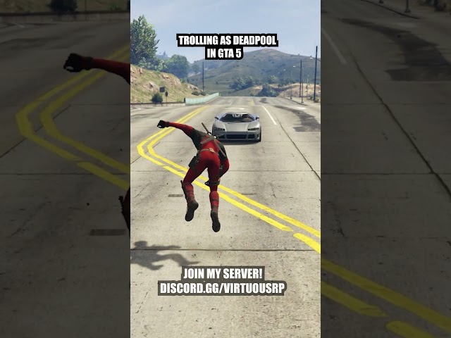 Trolling as Dancing Deadpool in GTA 5 #gta5rp