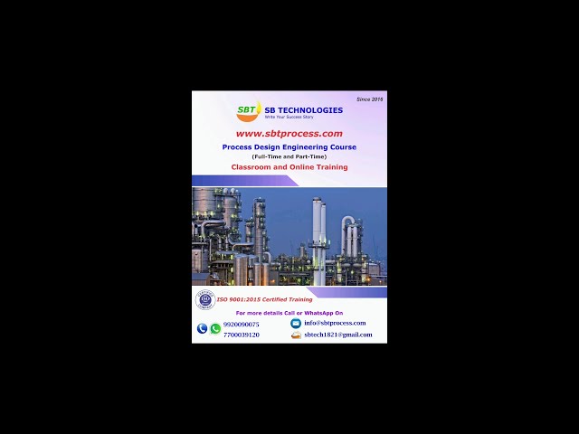 SBT_Process Design Engineering Course 🎓
