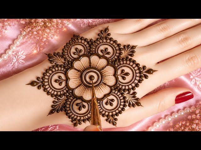 Easy Floral Back Hand Mehendi Design | Step-by-Step Mehndi Tutorial