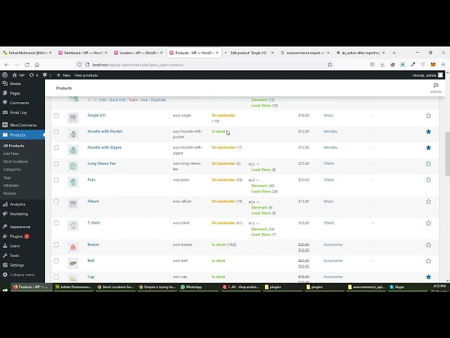 WooCommerce Import Products - Stock Locations