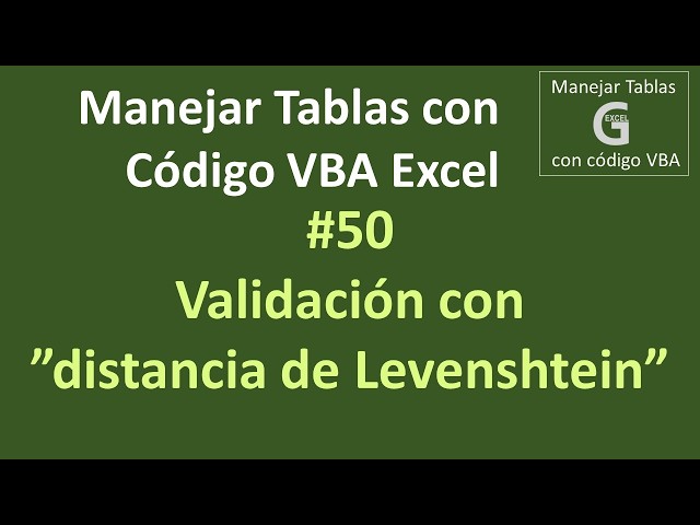How to Validate Identical or Similar Text Using Levenshtein in VBA 🔍