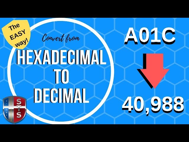 How to convert a number from Hexadecimal to Decimal