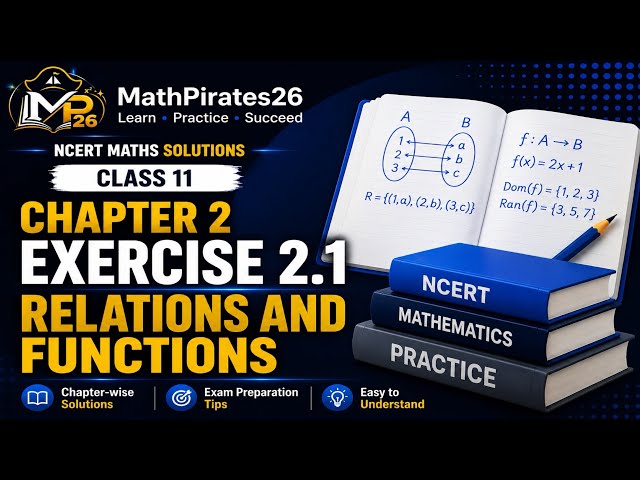 🔥 Class 11 Maths Chapter 2 Exercise 2.1 | Relations & Functions | NCERT Solutions (2026-27) |💯 #yt 