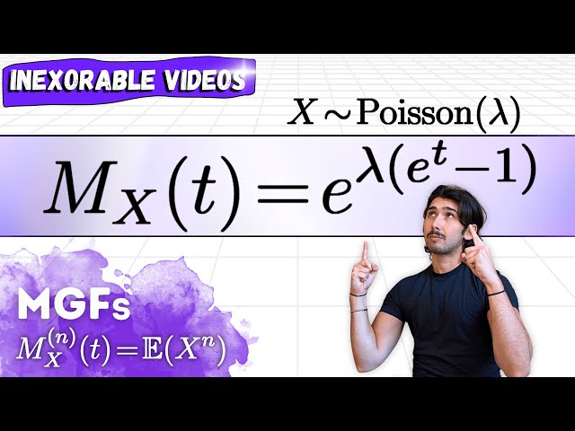 MGF for a Poisson Random Variable (Derivation) | Moment Generating Functions | Probability