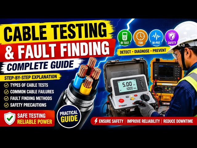 Cable Testing & Fault Finding | Complete Industrial Maintenance Guide (Step-by-Step)