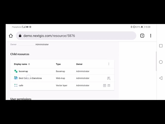 Locate yourself on any nextgis.com web map