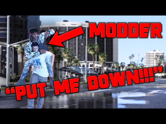Making A Modder Beg In GTA 5! (He Raged!)