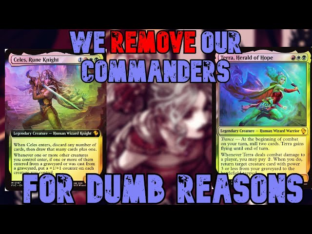 Removing our Commanders - Final Fantasy MTG Commander Deck Opening