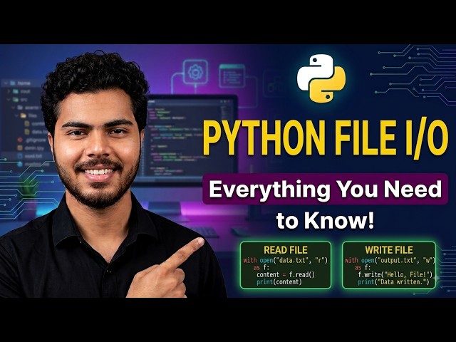 File Handling in Python Explained | Read, Write & Append Files in Python 🔥
