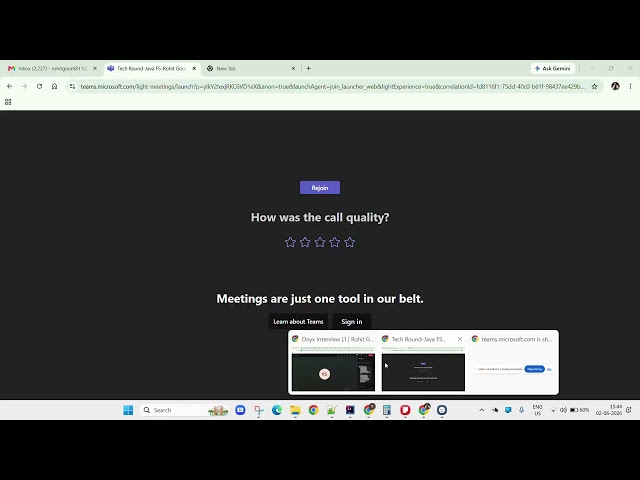 Java Developer 5 YoE interview experience