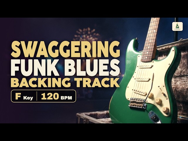 Swaggering Funk Blues Backing Track in F | 120 BPM | Evergreen Jam Track