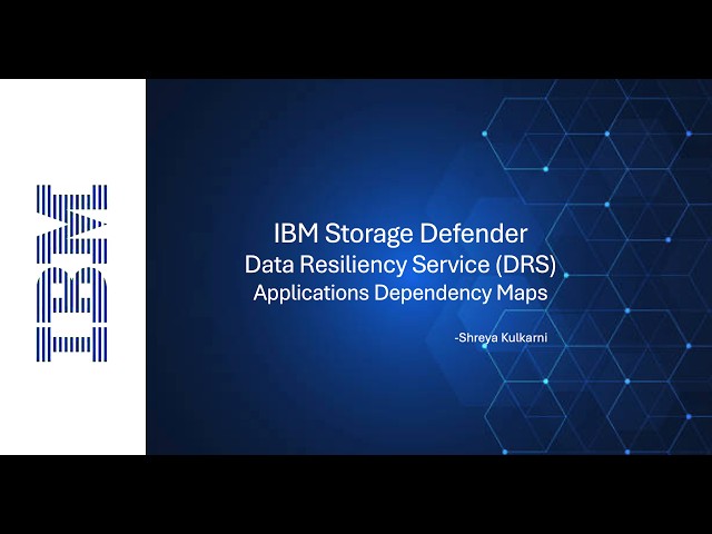 IBM Storage Defender: Application Dependency Map