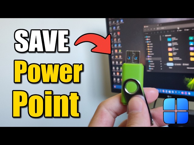 How To Save A PowerPoint On USB Flash Drive - Easy Tutorial