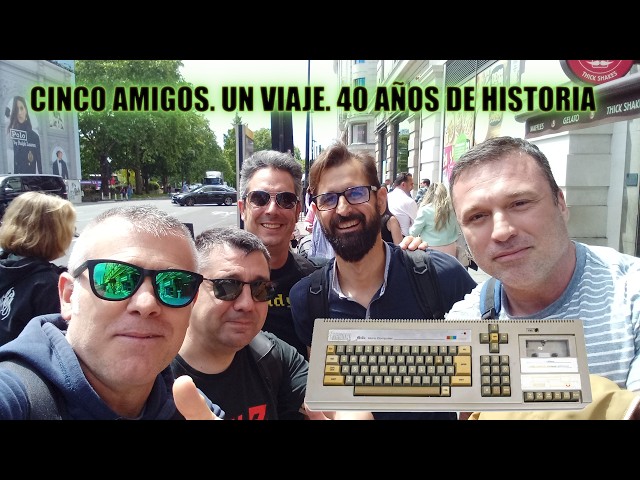 CINCO AMIGOS. 40 ANIVERSARIO DEL AMSTRAD CPC, JUNTO A ROLAND PERRY EN LONDRES