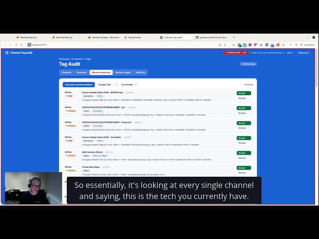Building a Channel Tag Audit Tool with Claude Code (MerchantSpring API + MCP)