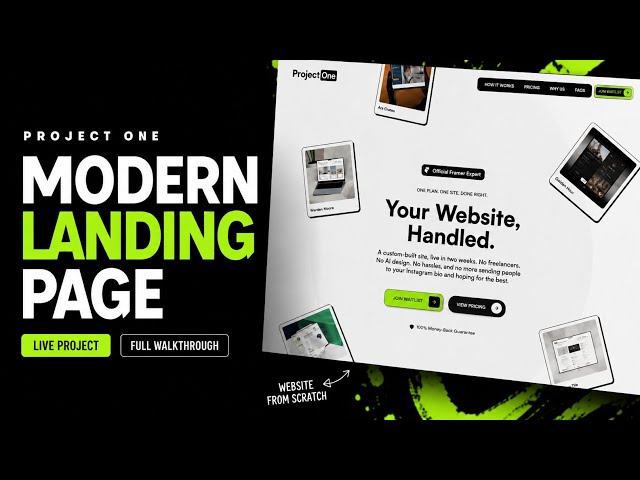 Building ProjectOne — From Design to Code | Part 2 HTML and CSS Website for Beginners 
