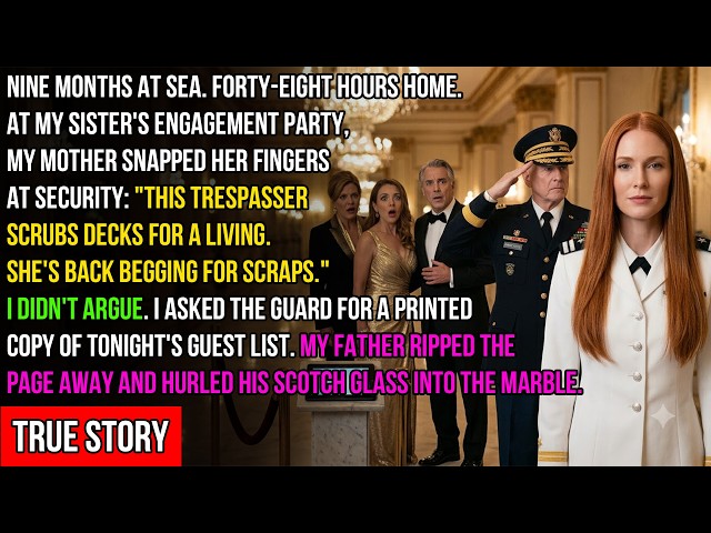 My Family Treated Me Like A Trespasser At The Gala - Then The Navy's Highest Admiral Walked In
