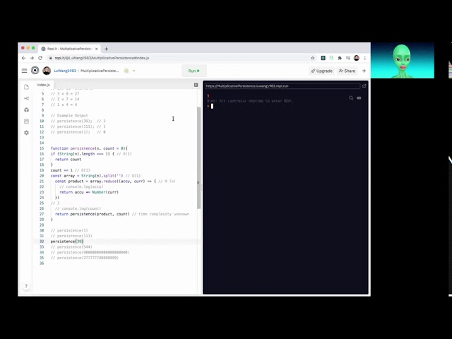 Do you know what the time complexity for Multiplicative Persistence is?