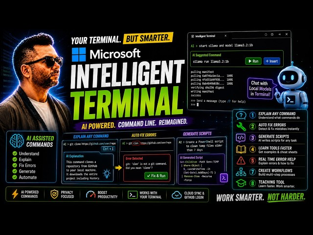 This AI Terminal Writes Commands For You! Microsoft Intelligent Terminal