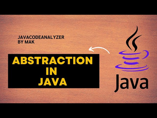 Abstraction in Java