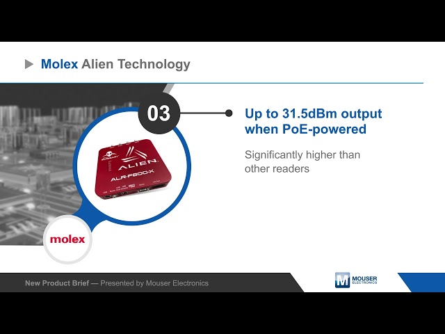 Molex Alien Technology Fixed RFID Readers — New Product Brief | Mouser Electronics