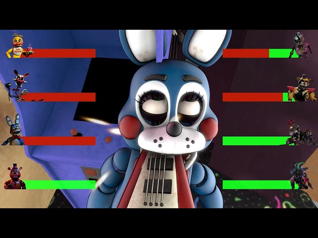 FNaF Movie 2 VS Security Breach Ruin WITH Healthbars
