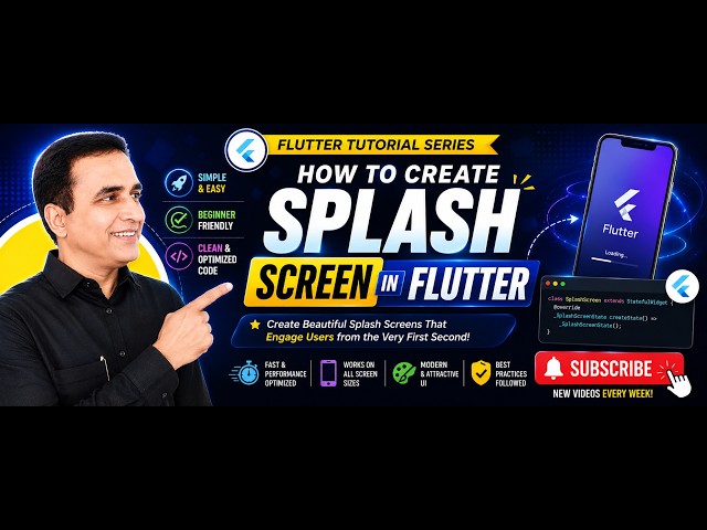 59. Flutter Splash Screen | Create Splash Screen in Flutter