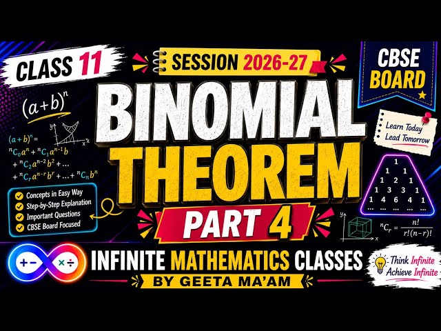 BINOMIAL THEOREM PART 4 CLASS XI