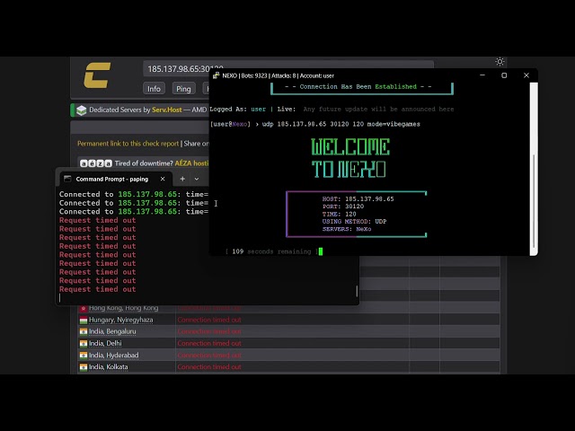 NeXo C2 Vs VIBEGAMES | BEST STRESSER BOTNET | DDOS BEST C2/BOTNET/API 2026 | L4 & L7 | BEST BYPASS