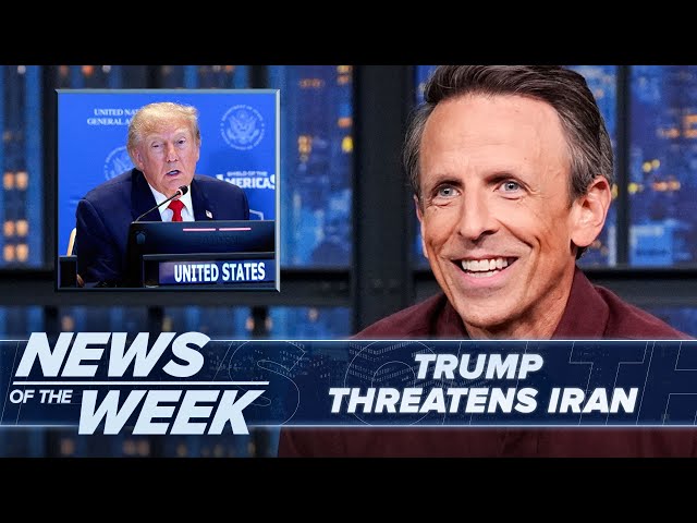 Trump Threatens Iran, Tells GOP to Pretend He's Running: Late Night News of the Week
