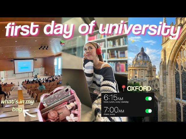 REALISTIC FIRST DAY OF UNIVERSITY VLOG 2025! grwm, lectures + more