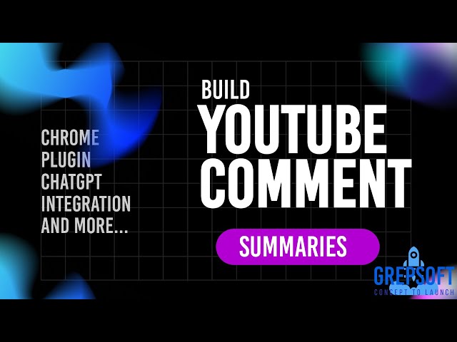 YouTube Comment Summary tool