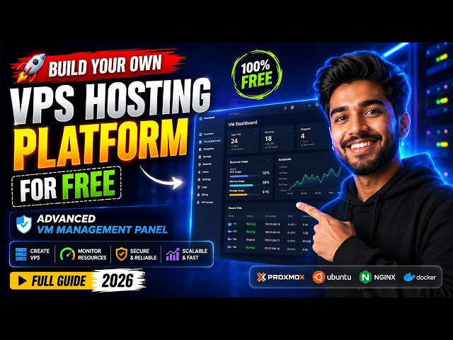 🚀 Build Your Own VPS Hosting Platform for FREE | Advanced VM Management Panel (Full Guide 2026)