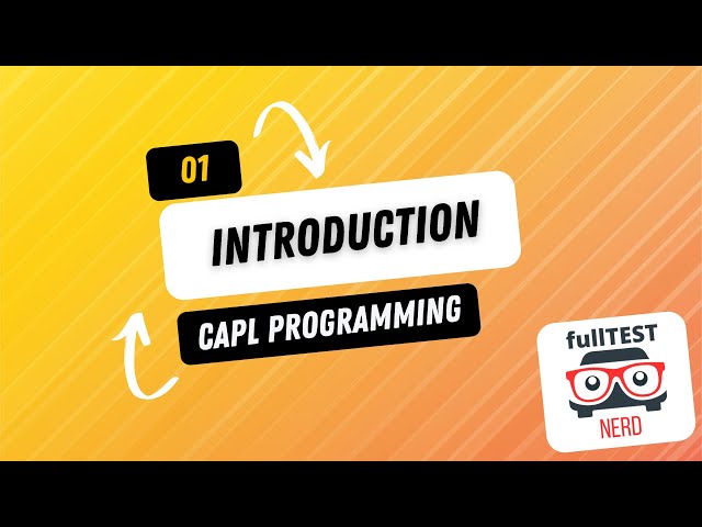 01 Introduction - CAPL Browser