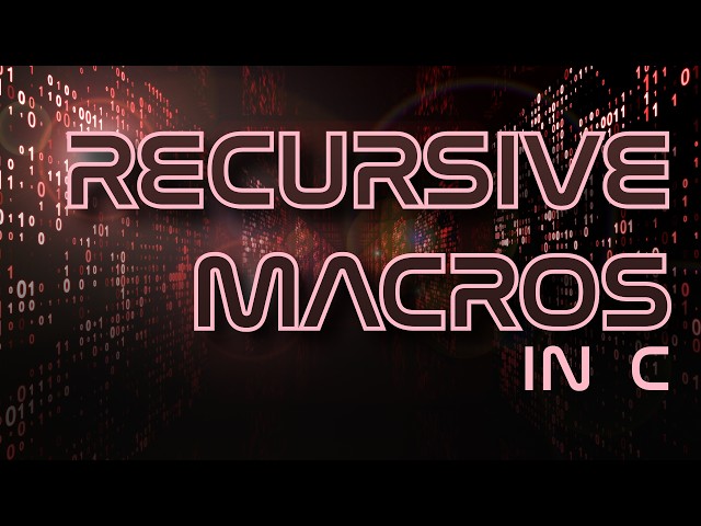 Recursive macros in C