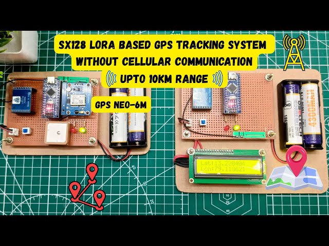SX1278 LoRa Based GPS Tracking System without Cellular Communication | Arduino Nano | SX128 LoRa
