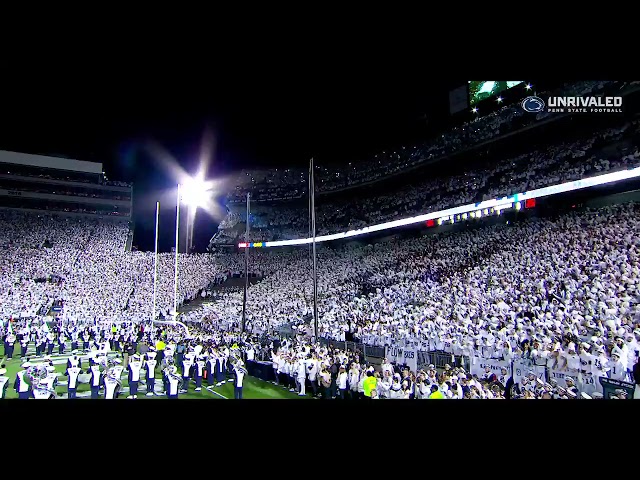 Penn State EPIC White Out Entrance Vs Auburn 2021 HD